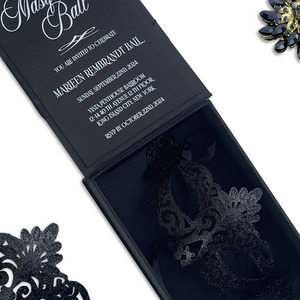 Juego de Cajas de Invitaciones de Lujo Personalizadas, Tarjetas de Invitación de Boda Impresas con Sobres y Tarjetas RSVP - Product Image 1