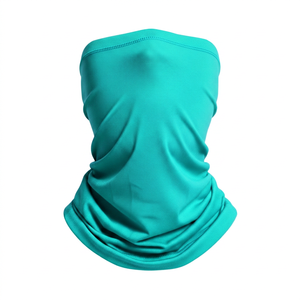 Cache-cou tubulaire respirant en polyester à motif uni avec logo de marque, protection solaire pour le cou, idéal pour le cyclisme, la randonnée et les activités de plein air toutes saisons - Product Image 2