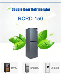 Réfrigérateur à congélateur supérieur 150L Compresseur électrique Installation portable Neuf Double porte Réfrigérateur pour la maison - Product Image 5