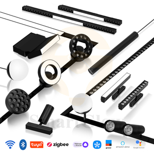 Hiện Đại Từ Theo Dõi Đèn Tại Chỗ Treo Nam Châm Đèn Chải Bạc Mặt Dây Chuyền Đèn Đường Sắt Chiếu Sáng Cho Văn Phòng Cửa Hàng Nhà Hàng - Product Image 2