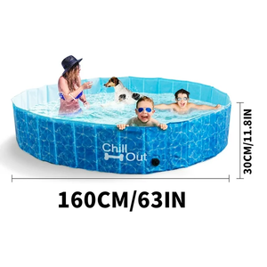 Producto de Verano de All for Paws, Piscina Inflable Plegable Grande, Piscina Exterior Plegable <span class=keywords><strong>para</strong></span> <span class=keywords><strong>Perros</strong></span> y Niños - Product Image 2