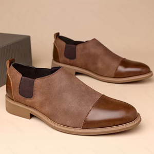Chaussures en cuir confortables et légères pour hommes, style coréen, grande taille, formelles et décontractées, tendance 2026 - Product Image 1