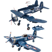 Kit de modèle d'avion de chasse en plastique à l'échelle 1/35, F4u Corsair, avion de chasse américain, jouet à construire soi-même, briques de construction