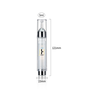 5 ml 10ml 15 ml or noir argent bouteilles <span class=keywords><strong>de</strong></span> seringues vides crème pour les yeux sérum emballage jetable plastique airless <span class=keywords><strong>seringue</strong></span> cosmétique - Product Image 6