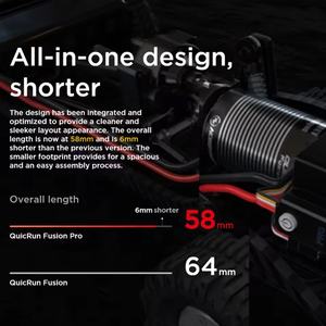 Moteur brushless à capteur HobbyWing <span class=keywords><strong>QuicRun</strong></span> Fusion PRO 540 2300KV avec ESC 60A intégré 2-en-1 pour modèle de voiture RC 1/10 Crawler d'escalade - Product Image 3