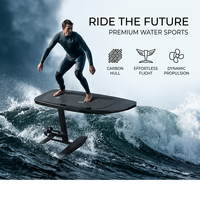 Planche de surf électrique Efoil Hydrofoil haut de gamme 3KW en fibre de carbone noir mat, profilée et performante, vente en gros