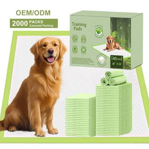 2026 Custom Earth Friendly Compostable Super Absorbent Planted-Based Biodegradable PLA Pet Training <b>Pads</b> Dog <b>Pee</b> <b>Pad</b> - Product Image 1