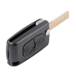 CE0523 2 Boutons 433 MHZ ID46 PCF7941 Puce VA2 HU83 Lame Fob Pliant <span class=keywords><strong>Clé</strong></span> de Voiture à Distance pour <span class=keywords><strong>Peugeot</strong></span> 207 <span class=keywords><strong>307</strong></span> 308 407 - Product Image 1