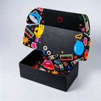 Boîtes d'emballage en carton ondulé pliables personnalisées avec logo imprimé pour cadeaux, chaussures, vêtements, expédition