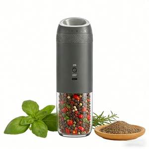 Nuevo Molinillo Eléctrico Recargable de Sal y Pimienta con Luz Azul, Molinillo Automático de Pimienta Negra para el Hogar - Product Image 6