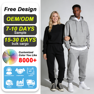 Tuta Sportiva di Alta Qualità con Cappuccio e Logo Personalizzato, Modello Lungo, Colore Tinta Unita, Set per <span class=keywords><strong>Uomo</strong></span> - Product Image 4