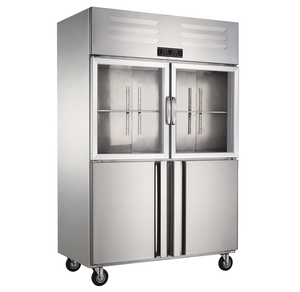 Congelador Comercial de 24 Pulgadas de Ancho, 2 Puertas, 2 Secciones, Acero Inoxidable, Enfriamiento por Ventilador, 54 Pies Cúbicos, Puerta de Vidrio, Refrigerador - Product Image 5