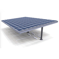Conception personnalisée Pv puissance photovoltaïque Carport Structure de montage Panneau solaire Parking de voiture