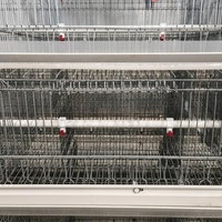 Cage de couvaison pour poussins de type A, conception sécurisée, en treillis galvanisé, système anti-évasion pour élevage avicole