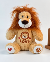 Peluche Lion Personnalisée, Adorable Jouet en Peluche Lion avec Logo Brodé, Jouet Doux OEM ODM, Cadeau pour Enfants