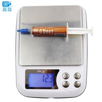 3 pièces poids net 7 grammes gris GD007 pâte de graisse thermoconductrice dissipateur de chaleur composé de plâtre en silicone pour emballage de sac CPU