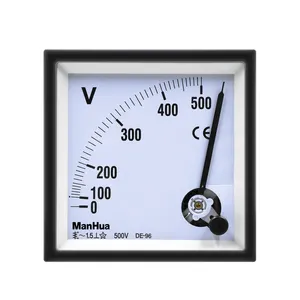 Manhua 96-V 72-V 450V 500V Ac Direct Analoge Meter Panel Ac Voltage Meter 96*96Mm 72*72Mm Voltmeter Voltimetro Pointer