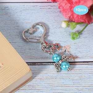 Portachiavi <span class=keywords><strong>con</strong></span> Fibbia a Forma di Ali d'Angelo, Ciondolo per Borse <span class=keywords><strong>con</strong></span> Perle, Piccolo Regalo Artigianale in Metallo per Donne, Accessori per Borse - Product Image 6