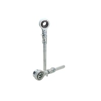 Jeu de clés à cliquet Outil de réparation en acier au carbone Combinaison universelle Couple 72 dents Clé à cliquet