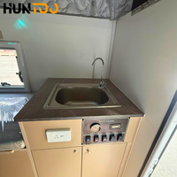 Huntoo Tente de camping légère en fibre de verre renforcée, escamotable, pour pick-up, camping-car, tout-terrain, avec toit relevable