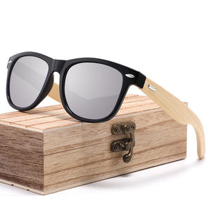 Gafas de sol unisex de madera con montura negra, lentes de PC con protección UV400 para conducir, parasoles clase 2 - Product Image 5