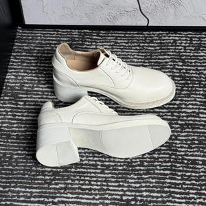 Chaussures en cuir rehaussantes de qualité supérieure en cuir de vachette pleine fleur naturel, respirantes, désodorisantes, à talons hauts, élégantes et tendance - Product Image 3