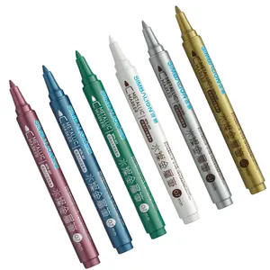 Simblion Paint Pen Color Filling Color Pen Creative Signature Metallic Marker Pen 307 Water 0.7ミリメートルPermanent Fabric Round Toe