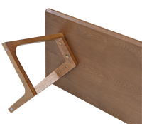 Table à manger minimaliste en noyer, pieds en bois massif avec placage en noyer MDF, ensemble de table à manger 6 places pour salon, salle à manger, hôtel