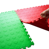 Suelo de Vinilo de PVC Ecológico, Baldosas para Suelos de Garaje, Baldosas de PVC Encajables para Taller, Plástico Industrial para Exteriores, Cuadradas, CN;SHN