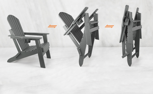 HE-565, Sedia Adirondack Pieghevole <span class=keywords><strong>in</strong></span> Plastica per Esterni, Sedia da <span class=keywords><strong>Spiaggia</strong></span> e Patio <span class=keywords><strong>in</strong></span> HDPE con Portabicchiere - Product Image 6