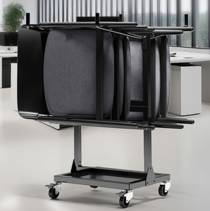Zwaar Opbergrek Voor 30 Stoelen Met Staand Type Mobiele Kerkstoel Dollykar Commercieel Gebruik Gepoedercoat Staal - Product Image 3