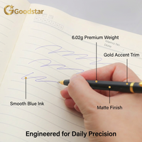 Stylo bille Goodstar flexible, MOQ faible, best-seller, design classique, prise en main confortable, qualité fiable, usage polyvalent, encre bleue 0,7 mm