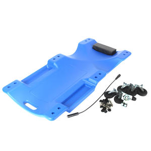 Chariot de mécanicien, chariot de <span class=keywords><strong>garage</strong></span> roulant en plastique avec appui-tête rembourré, chariot de mécanicien automobile avec deux plateaux à outils - Product Image 3