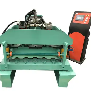 Alta Qualidade Metal Alumínio Step Tile Glazed Tile Roll Forming Making Machine