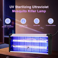 Piège à insectes électrique UV 40W de haute qualité avec lumière LED violette, tue-moustiques, répulsif anti-moustiques pour insectes et mouches