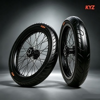 Ensemble de roues complètes Supermoto de 17 pouces, avant et arrière, avec pneus, pour moto électrique Sur-Ron Light Bee X, motocross, tout-terrain, enduro