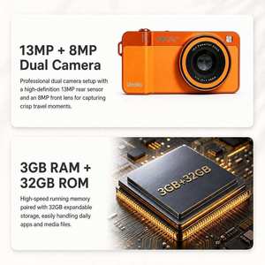 Téléphone portable Umiio PZ886 4G, écran 5,3 pouces, 3 Go de RAM, 32 Go de ROM, batterie 2400 mAh, Android 10, mini smartphone 4G - Product Image 2