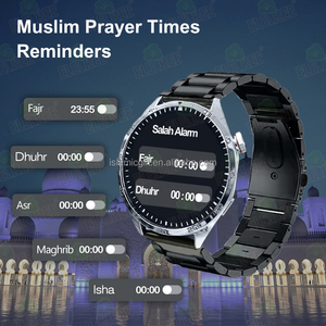 Muslim tự động qibla CH13 hướng azan cổ tay xem hajj & umrah thiết bị Arabic la bàn tất cả trong một qur'an-Đồng hồ - Product Image 5