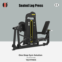 Machine de musculation professionnelle personnalisée de la série P8, presse à jambes assise à charge sélectionnable par pignon, pour usage commercial, certifiée CE