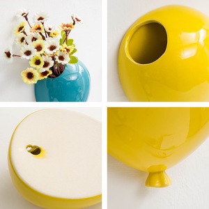 Vaso vetrato <span class=keywords><strong>in</strong></span> <span class=keywords><strong>ceramica</strong></span> a forma di palloncino colorato a <span class=keywords><strong>parete</strong></span> all'ingrosso - Product Image 4