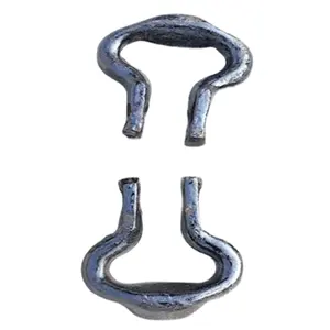 Multi-specification industrial mine connection ring Manganese steel black open type double hole horseshoe