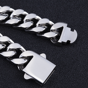 Collar <span class=keywords><strong>de</strong></span> Cadena Eslabón Cubano <span class=keywords><strong>de</strong></span> Miami <span class=keywords><strong>de</strong></span> Acero Inoxidable Sólido <span class=keywords><strong>de</strong></span> 12 mm Estilo Kilo Hip Hop Chapado en <span class=keywords><strong>Oro</strong></span> <span class=keywords><strong>de</strong></span> <span class=keywords><strong>18k</strong></span> <span class=keywords><strong>de</strong></span> Alta Calidad Jinruiya <span class=keywords><strong>para</strong></span> <span class=keywords><strong>Hombre</strong></span> - Product Image 3
