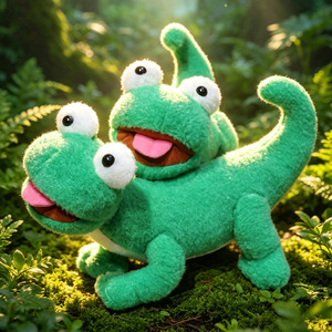 Peluche de Gecko Verde Personalizado, Juguete de Peluche Suave para Niños, Regalo - Product Image 3