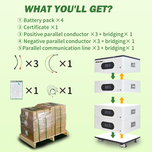 Batería todo en uno 51,2 V 100Ah 200Ah 5KWh 10KWh 20KWh 50KWh Sistema de almacenamiento de energía de batería doméstica con inversor híbrido <span class=keywords><strong>10kW</strong></span> - Product Image 5