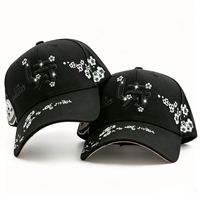 Casquettes de baseball unisexe 5 panneaux en gros, style sportif et décontracté, broderie 3D, strass, cadre à puce intégré, respirantes et imperméables
