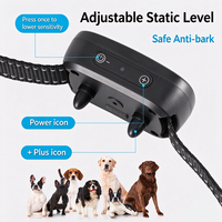 Collier anti-aboiement à piles, dispositif d'entraînement pour chien, outil de contrôle des aboiements réglable pour l'entraînement quotidien du comportement des animaux de compagnie