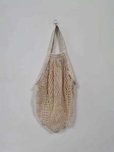 Sacs en coton biologique réutilisables biodégradables, sacs en coton pour légumes, sacs de courses en maille de coton, sacs pour produits avec patch imprimé - Product Image 2