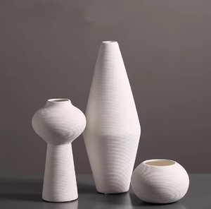 Practical Hot Sale Modern Nordic Elegant Porcelain <b>Standing</b> Ceramic Flower <b>Vase</b> for Home Decor - Product Image 3