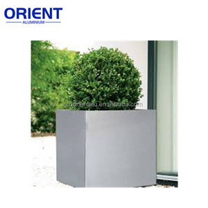 Jardinières rectangulaires <span class=keywords><strong>de</strong></span> grande taille personnalisées en direct d'usine, pots <span class=keywords><strong>de</strong></span> fleurs en métal pour jardin extérieur - Product Image 2