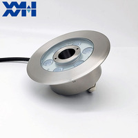 Luz LED Sumergible para Fuentes, IP68, Acero Inoxidable SS316, Cristal Templado, RGBW, DMX512, RDM, Regulable, para Plazas Interactivas y Baile